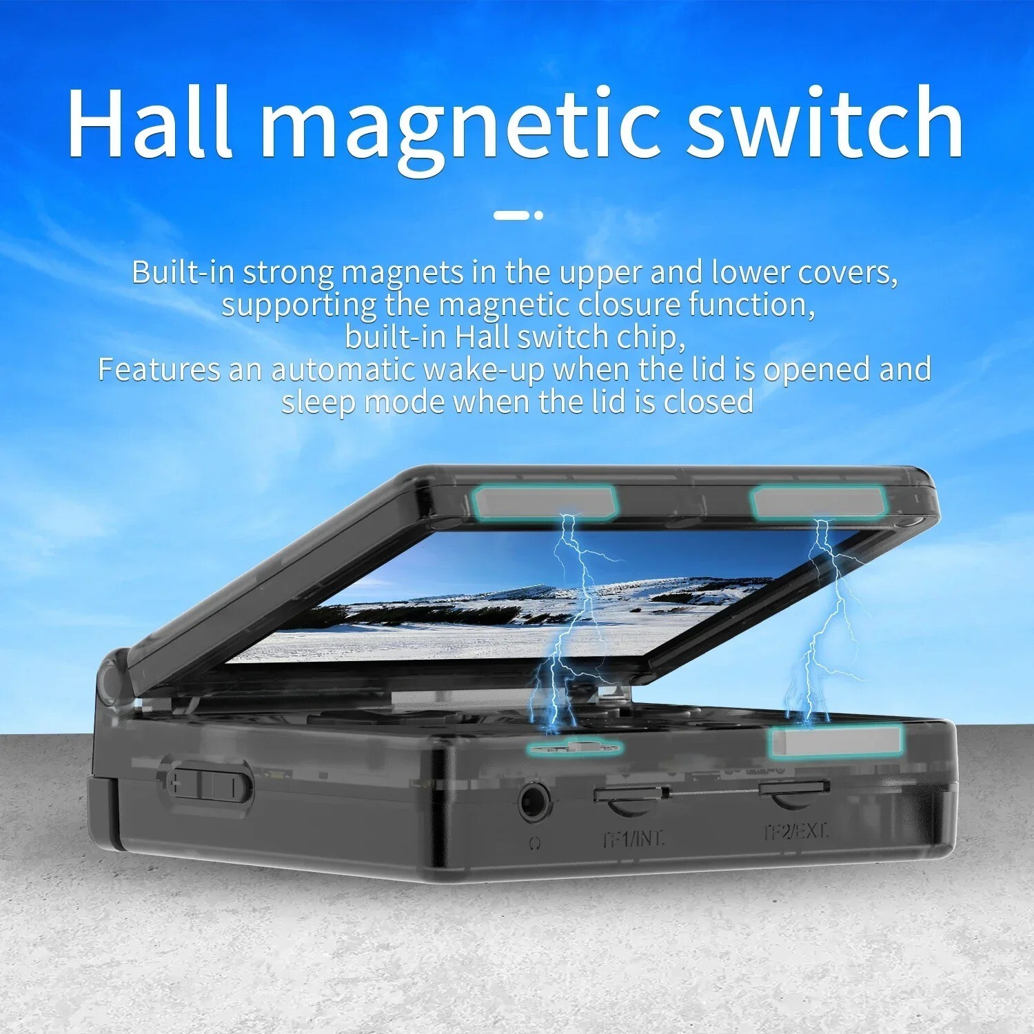 Flip Game Console 3.5” IPS Screen Mini HDMI Output WiFi Bluetooth 4.2 E-book