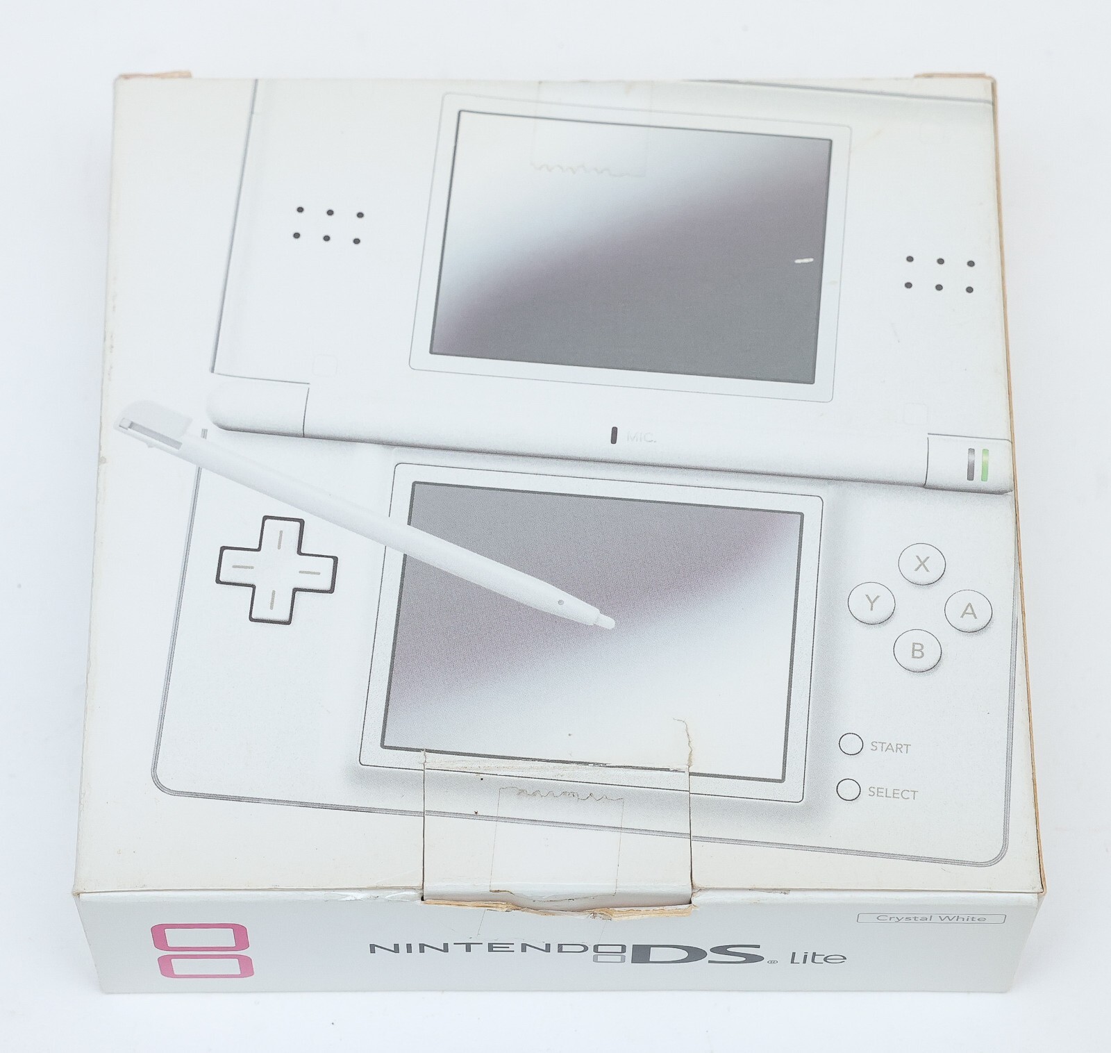 Nintendo DS Lite NDSL Crystal White USG-001 For Taiwan Only Release – No Battery