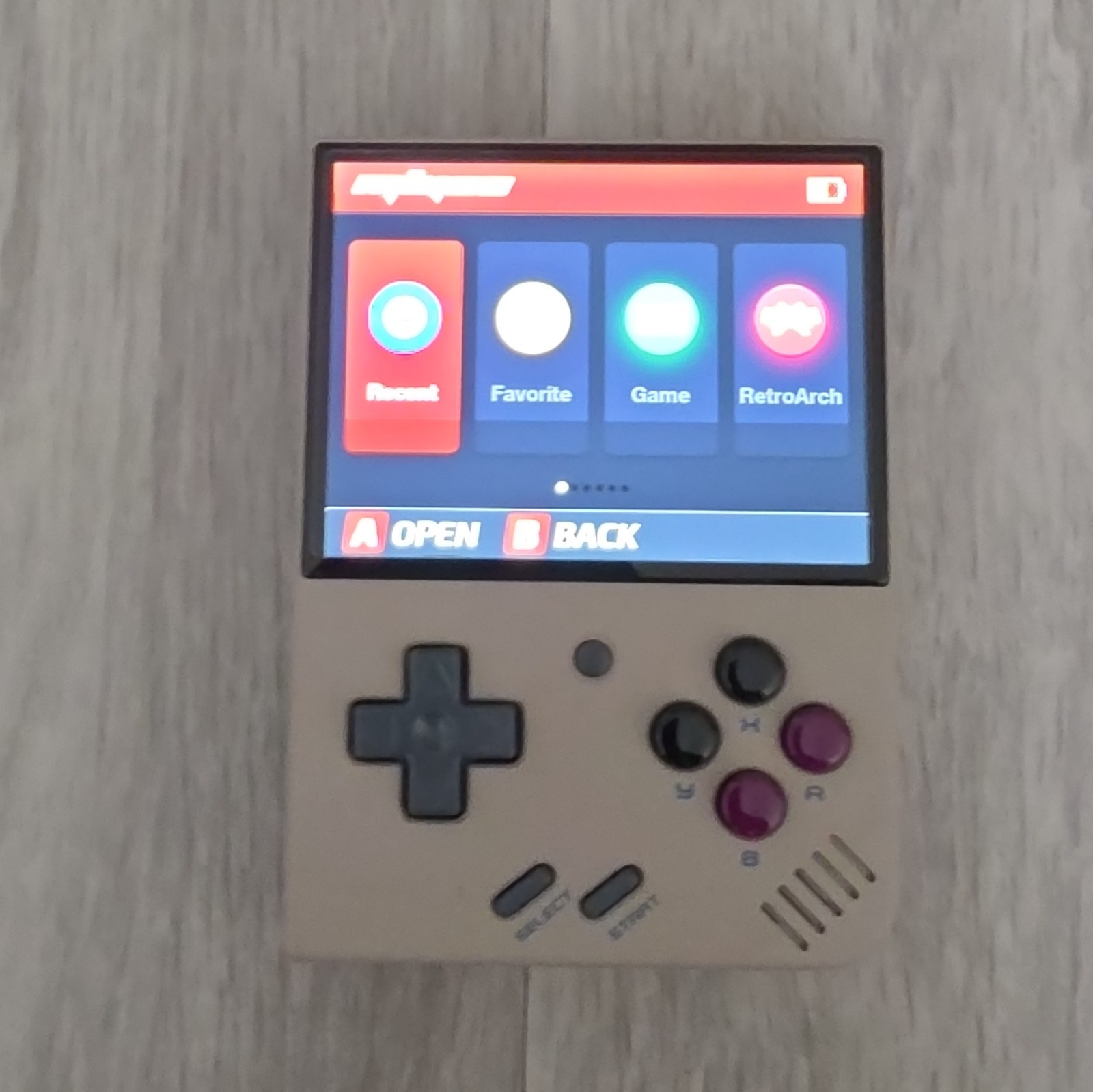 Miyoo Mini Plus Handheld Retro Game Console 128GB Wi-Fi USB-C Beige w/ Case