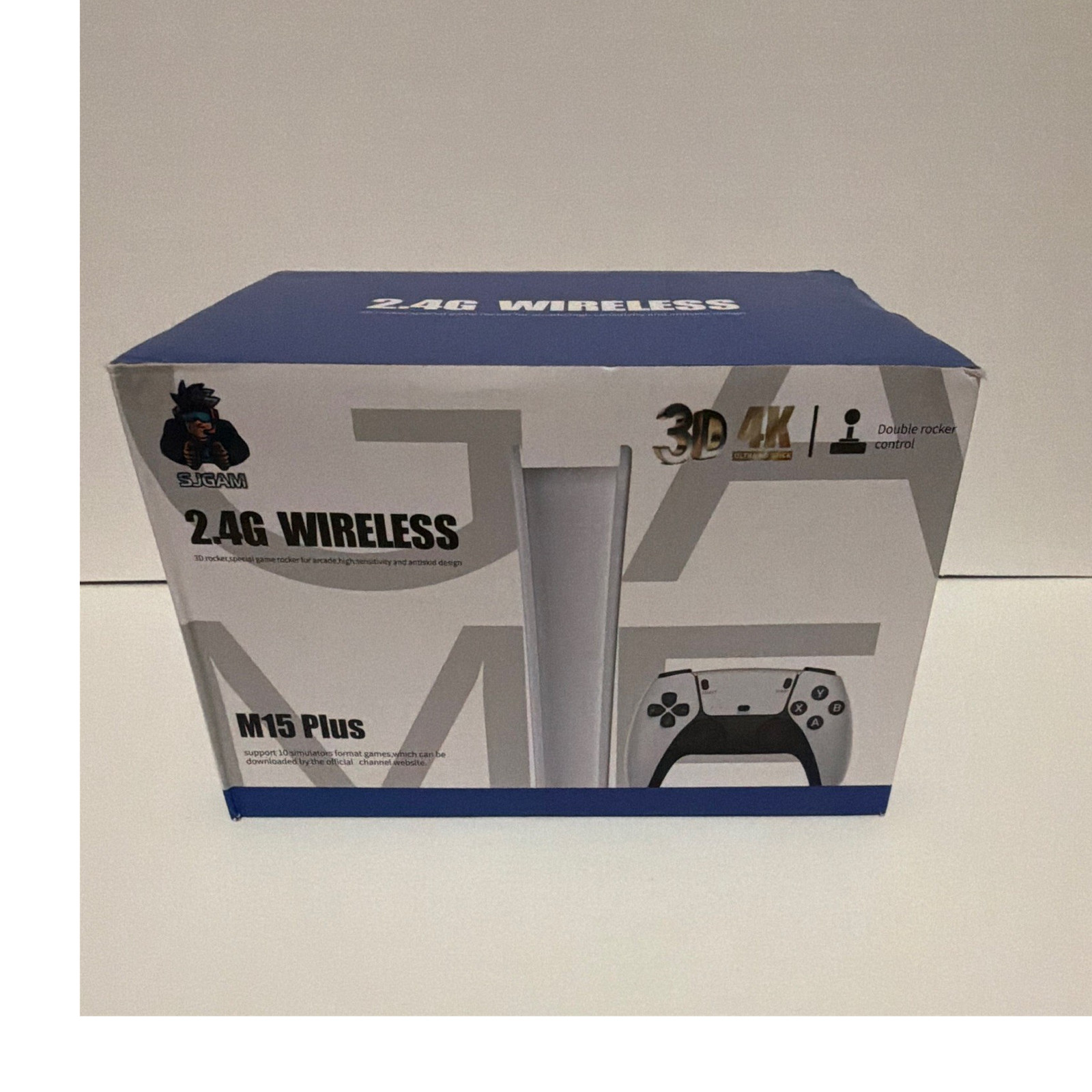 SJCAM M15 Plus 2.4G Wireless Home Console 4K 3D Audio Double Rocker White Black
