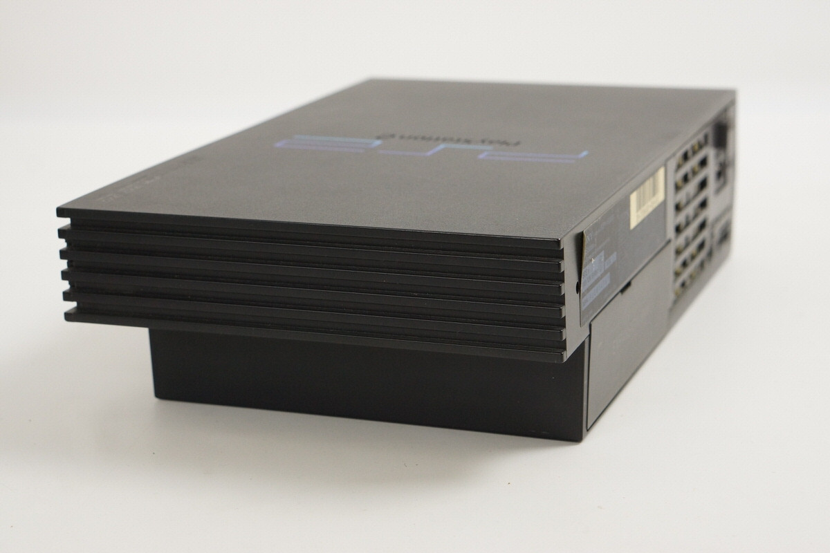 Playstation 2 Midnight Black Console Boxed SCPH-50000 Tested System FJ0814767