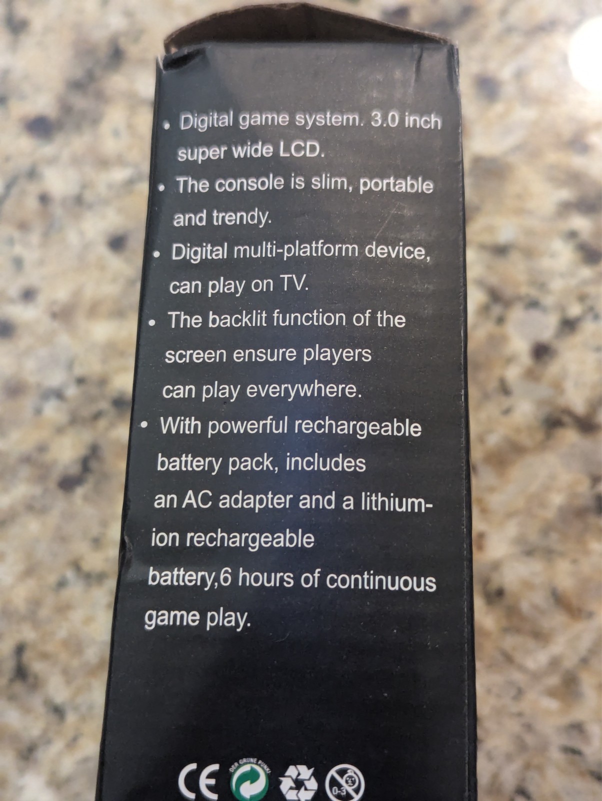 Digital Game System 3.0 inch LCD Screen Retro Handheld Console Light Blue
