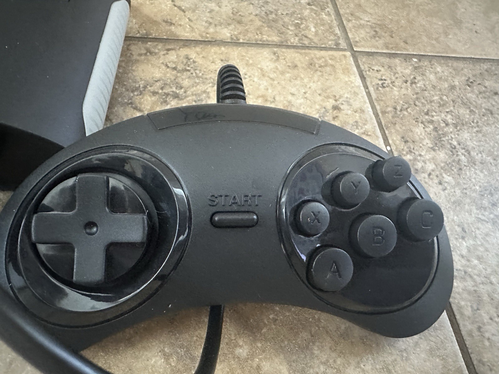 Sega Genesis Classic Game Console AtGames Black 2 Controllers AC Adapter