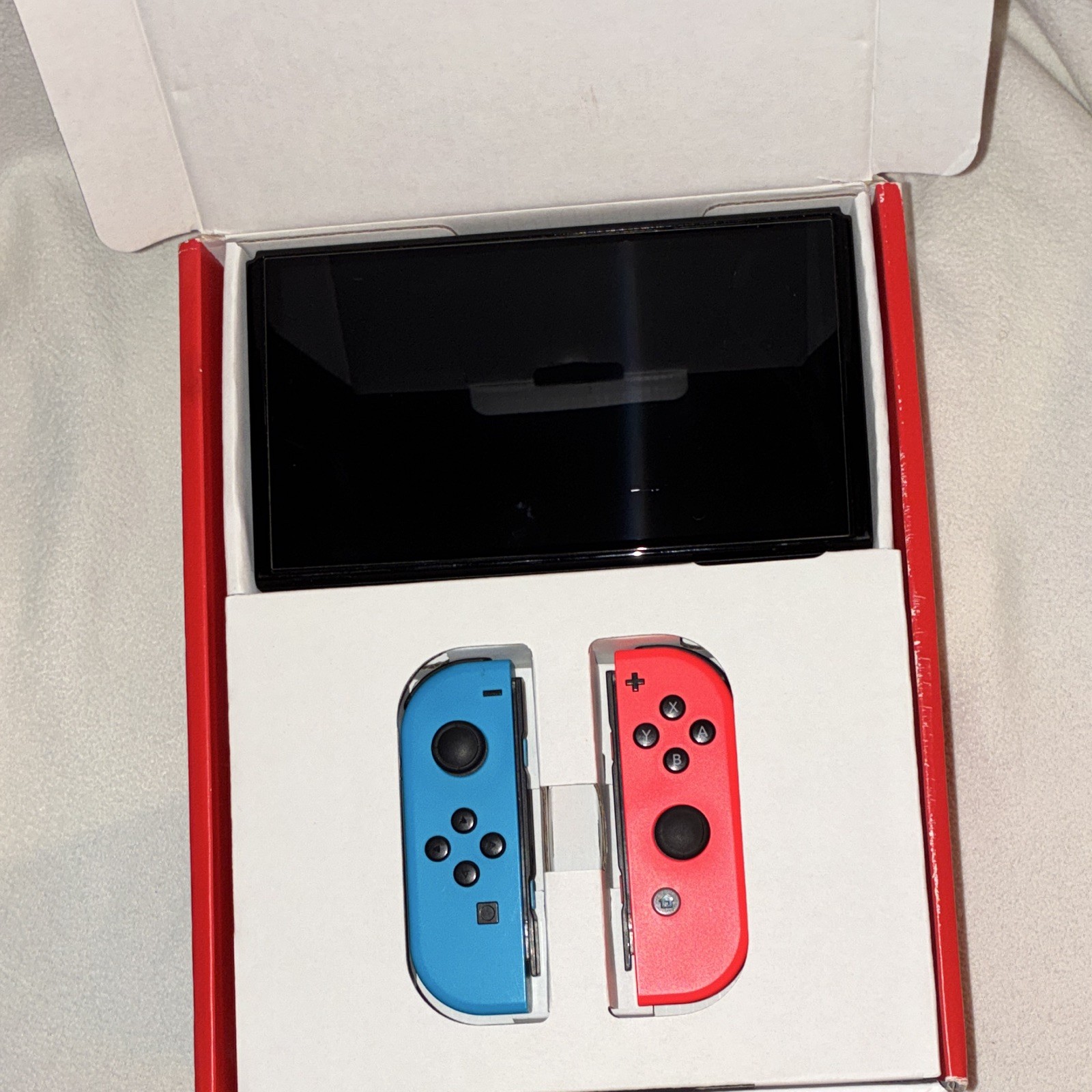 Nintendo Switch OLED Model 64GB Console Neon Red/Blue Joy-Con Dock Smash Bros