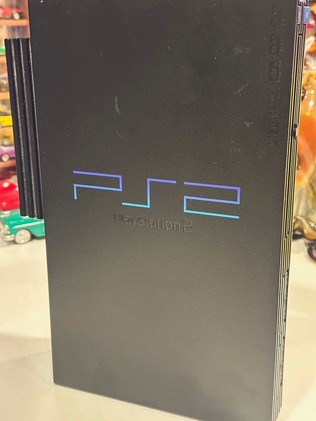 Sony PlayStation 2 Black Console Network Adaptor scph-39001 OEM Cords + 7 Games