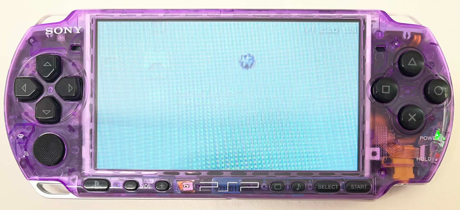 PSP3000 Clear Purple & Black /IPS Screen/Battery / Sony Charger/Region Free/32GB
