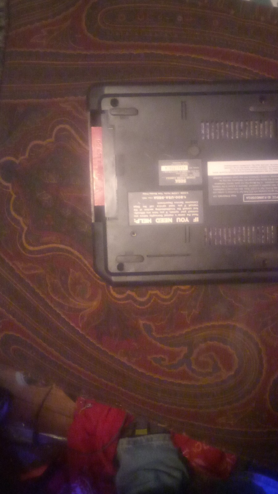SEGA Genesis console black, model 1601