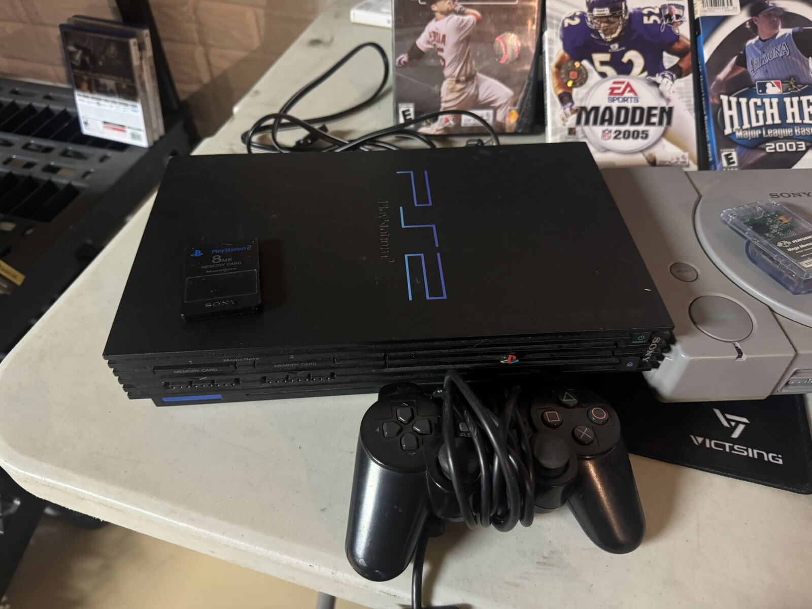 Sony PlayStation 1 And 2 Console Bundle-TESTED AND WORK-4 Games Included