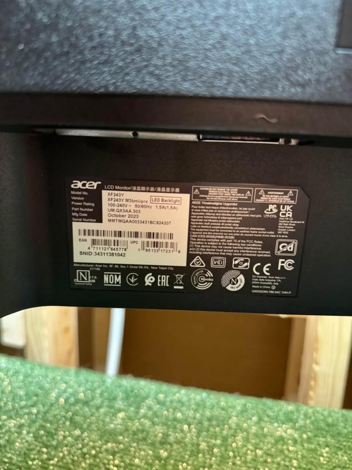 PlayStation 5 Disc Version + Acer Monitor