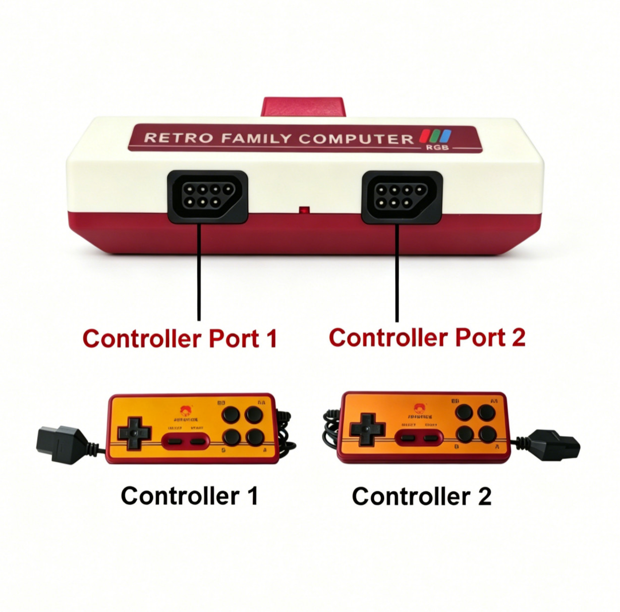 HDMI RGBS FC Small Steel Cannon FPGA Console NES Famicom Retro Game