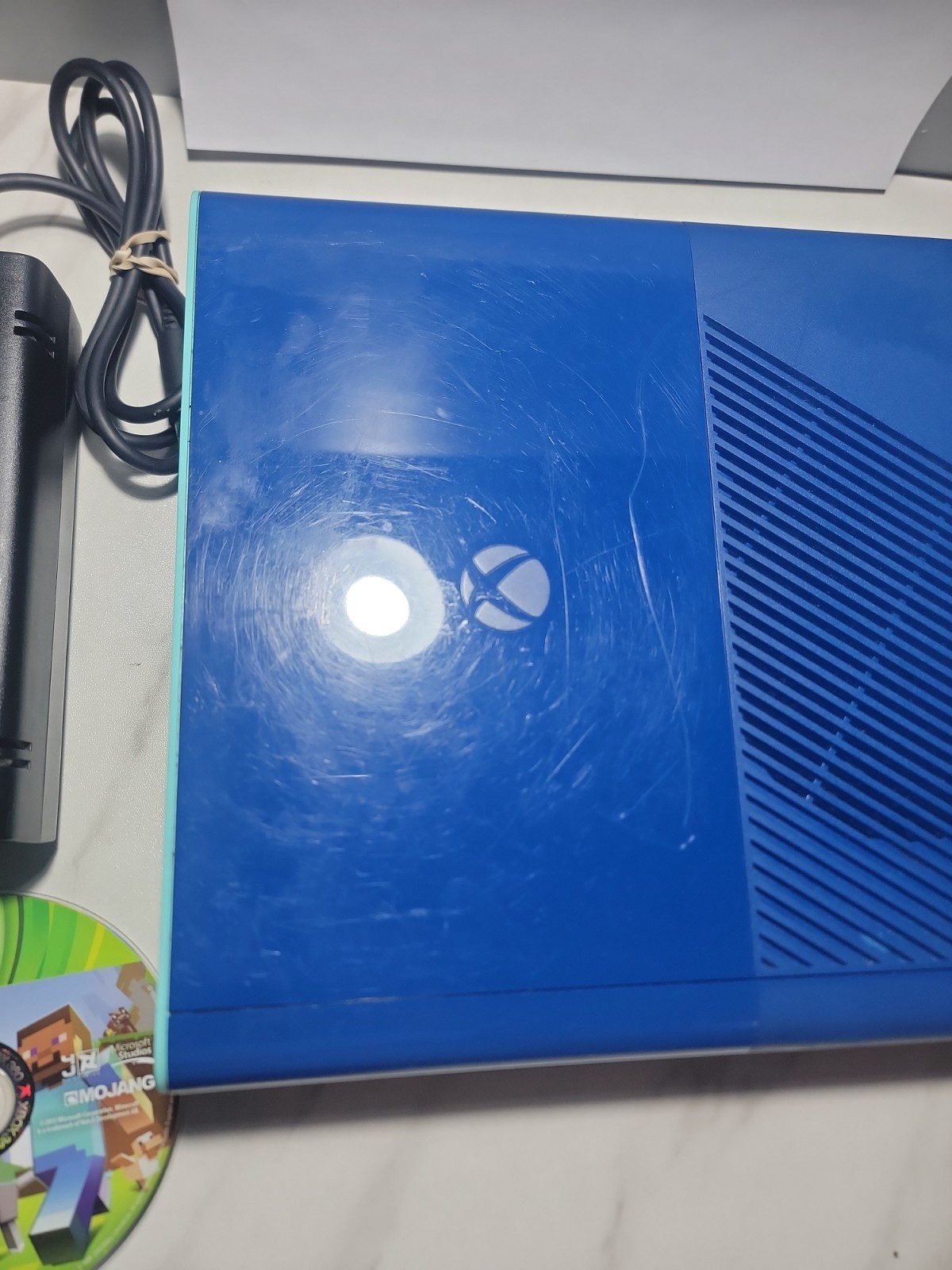 Microsoft Xbox 360 E Blue & Green Special Edition Console Model 1538 500GB