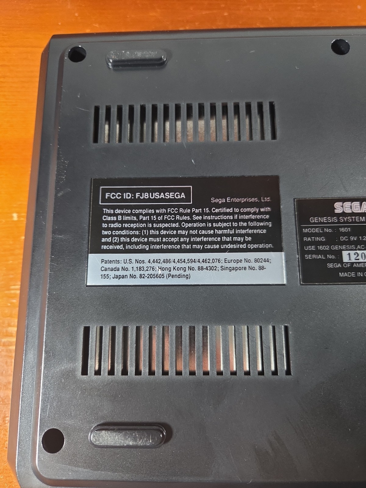 Sega Genesis 16-Bit Model 1601 Console Only – Tested Working System Only