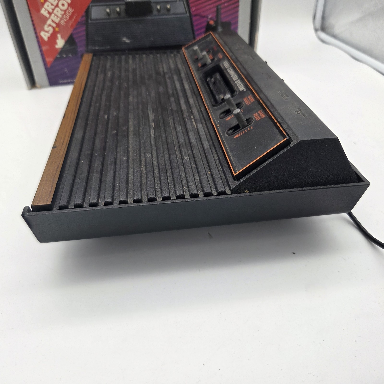 Atari CX2600A w Vader Box Manuals Registration 2x Joystick Controllers Bundle