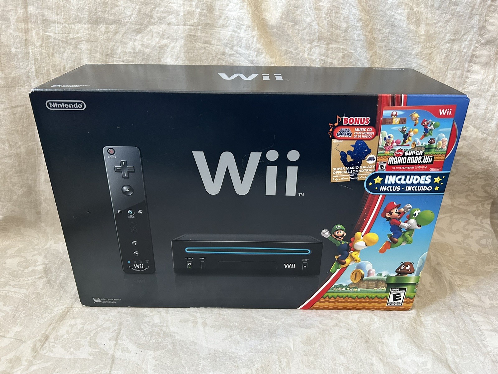 Nintendo Wii Holiday Bundle Black Console Brand New