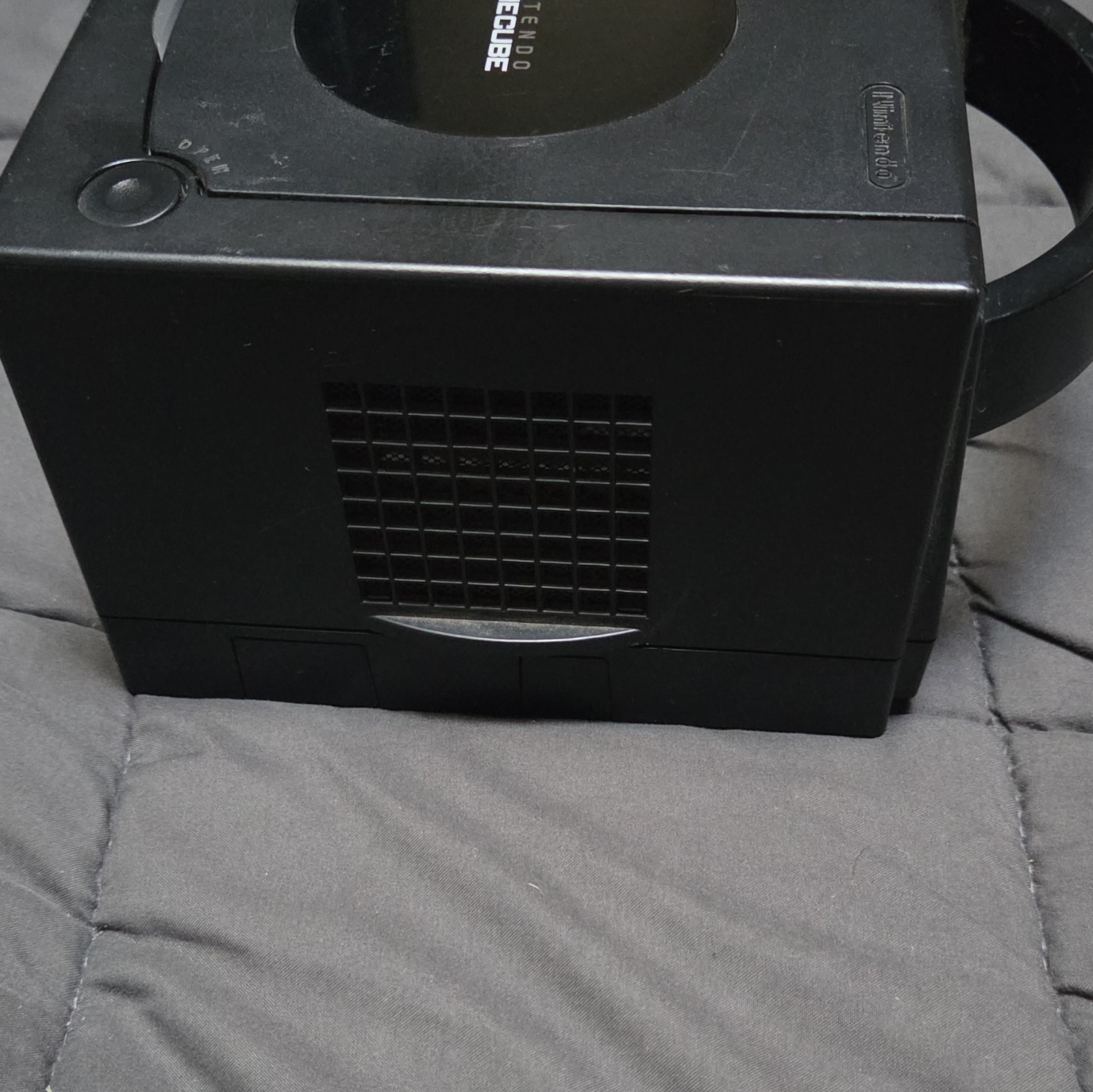 Nintendo GameCube (USA) Black Console Memory Card Slots No cords or controller