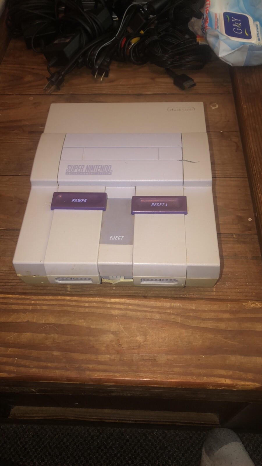 Super Nintendo Entertainment System Gray Home Console