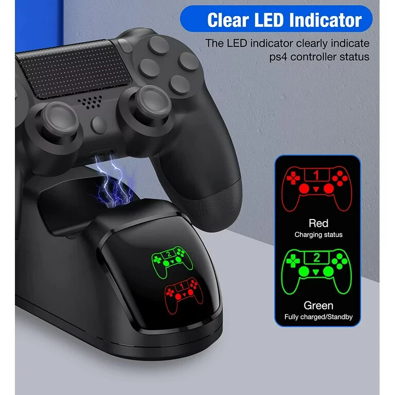 PS4 Controller Charger Charging Station USB Playstation4 /PS4/PS4 Slim/PS4 Pro