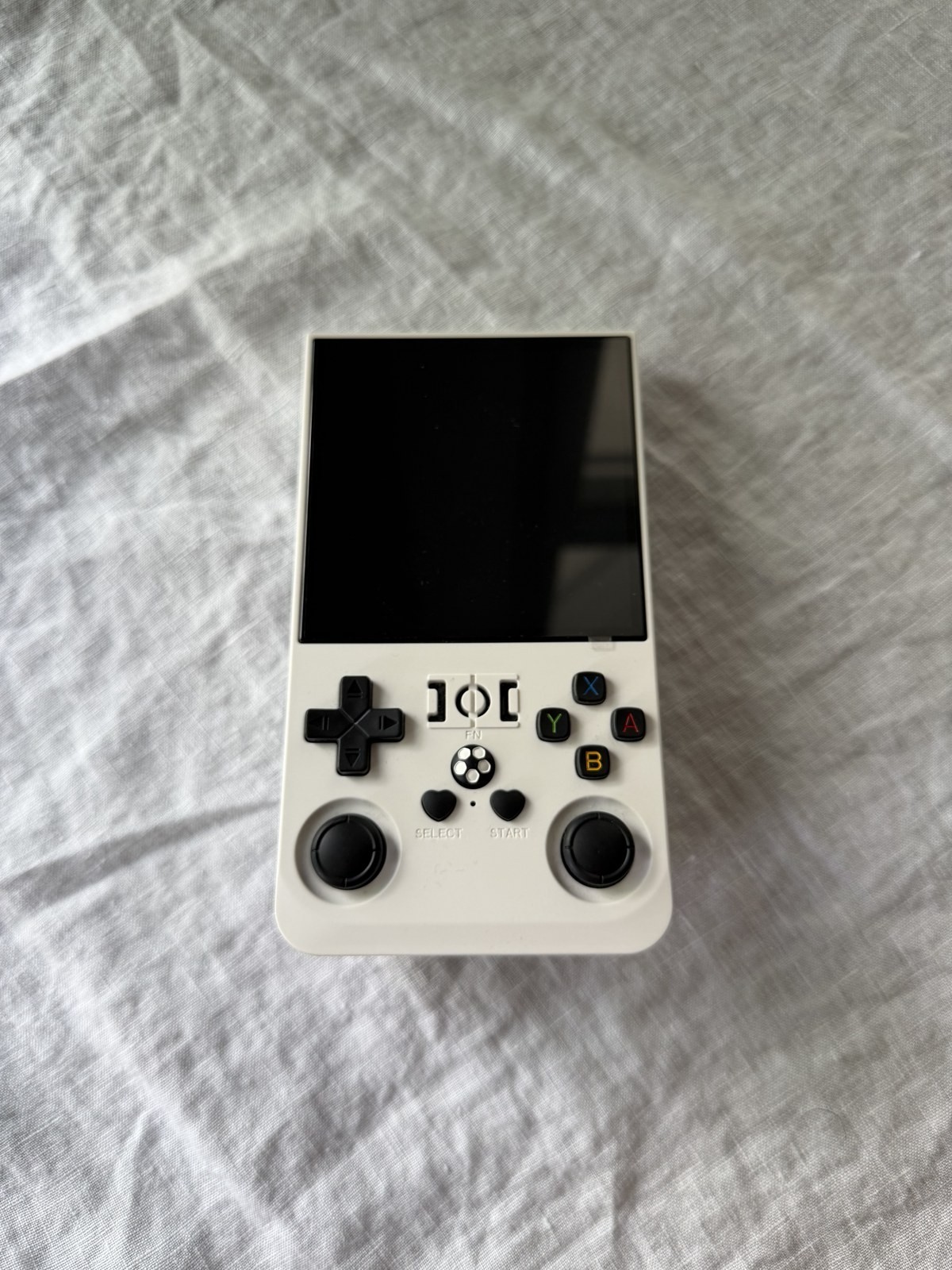 White Retro Handheld Game Console Emulator Dual Stick