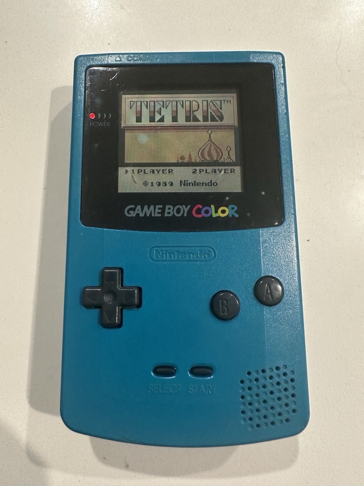 Nintendo Game Boy Color Handheld System Teal Blue Japan CGB-001 Good Condition