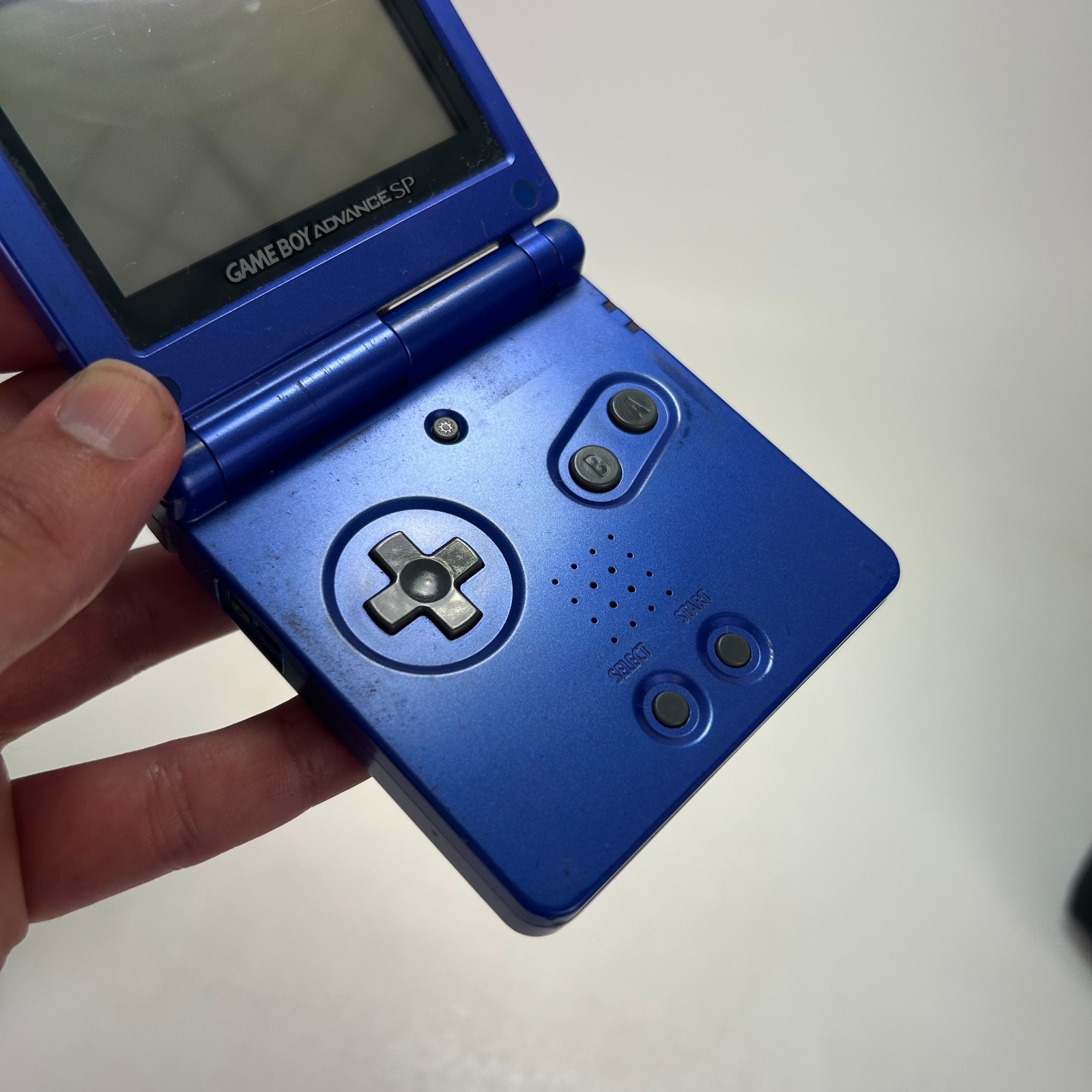 Game Boy Advance SP Bundle Blue GBA Charger Case + 11 Games Tested Works