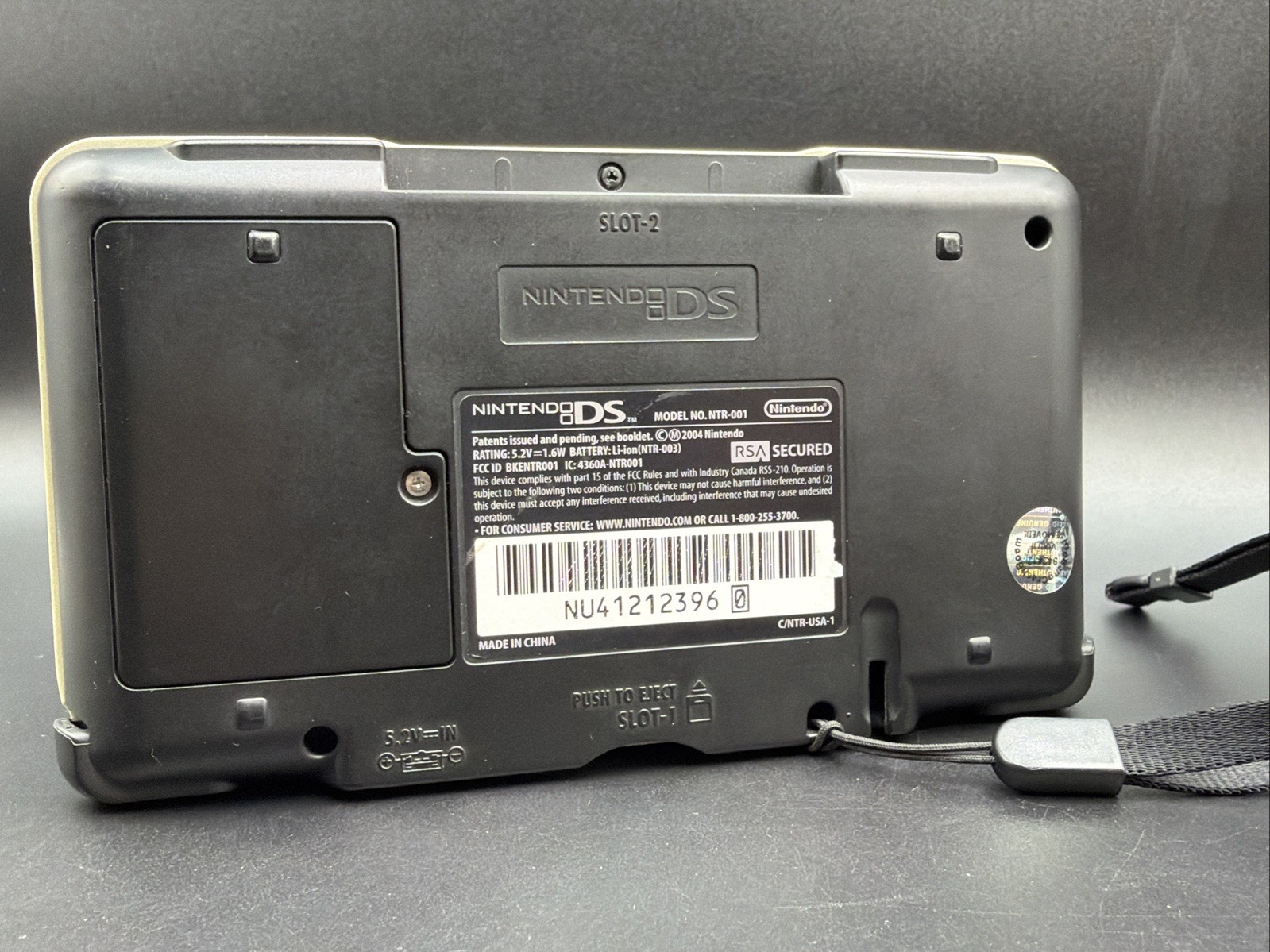Original Silver Nintendo DS Console w/ charger GBA compatible Tested Working