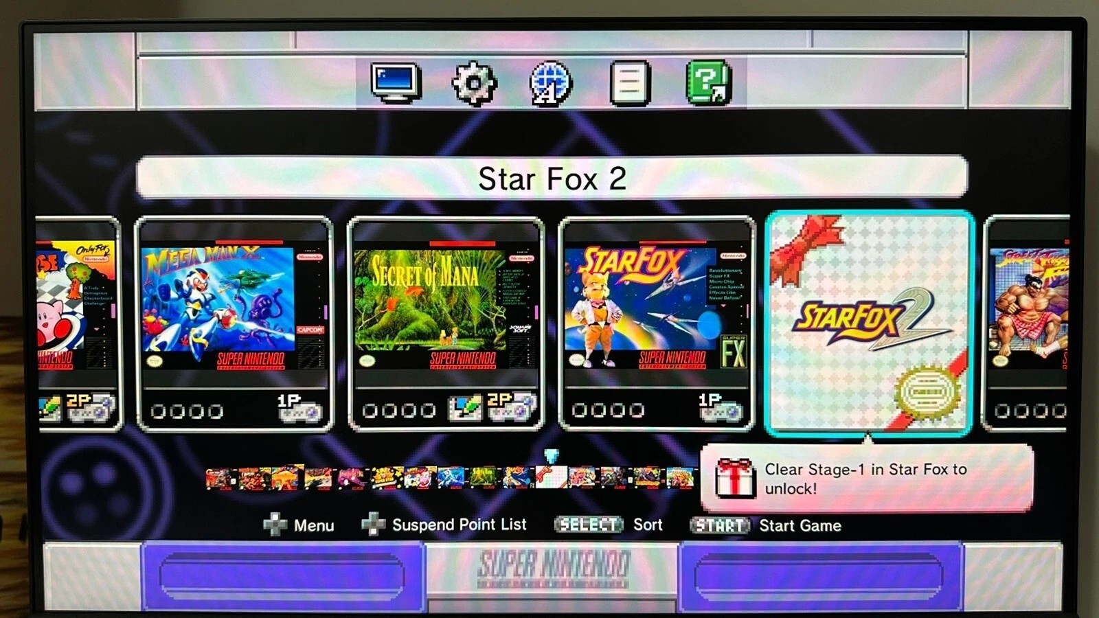 Authentic SNES Super Nintendo Classic Mini Clv-201 Entertainment System 21 Games