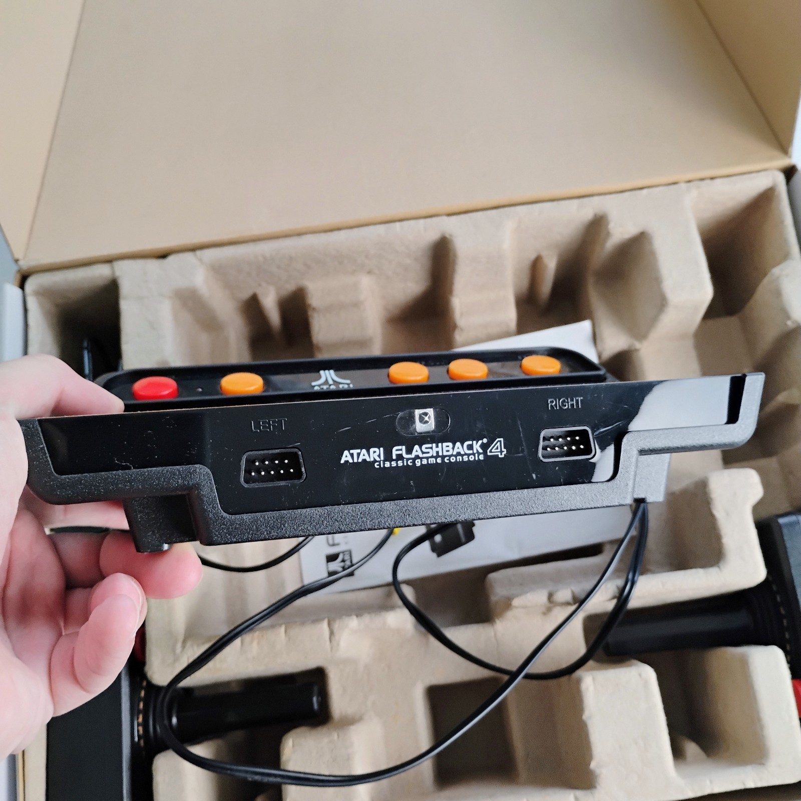 Atari Flashback 4 AtGames Plug N Play 76 Built In Games w 2 Wireless Joysticks