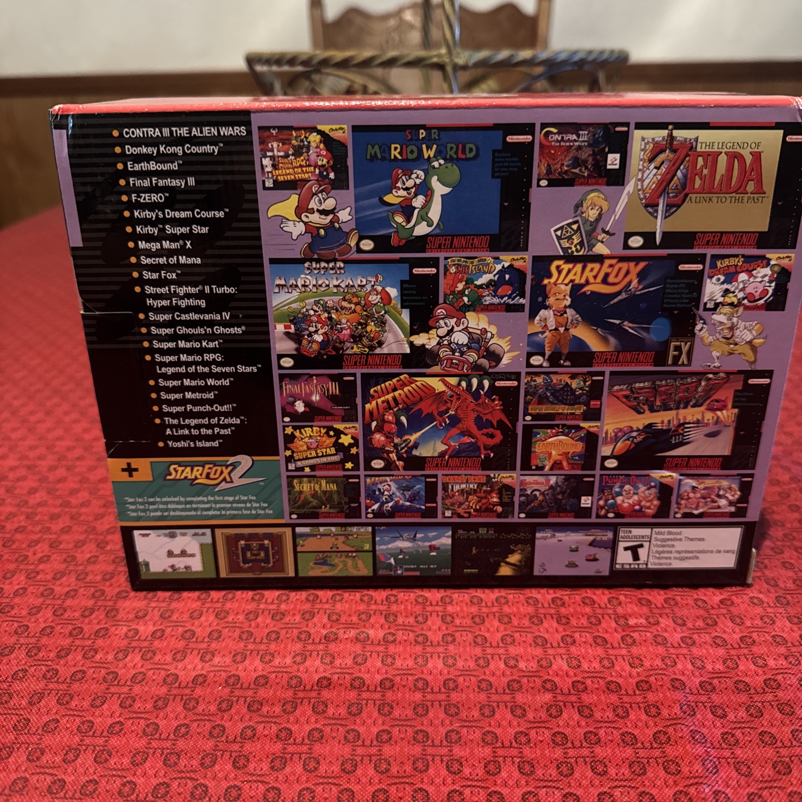 Authentic SNES Super Nintendo Classic Mini Super Entertainment System 21 Games