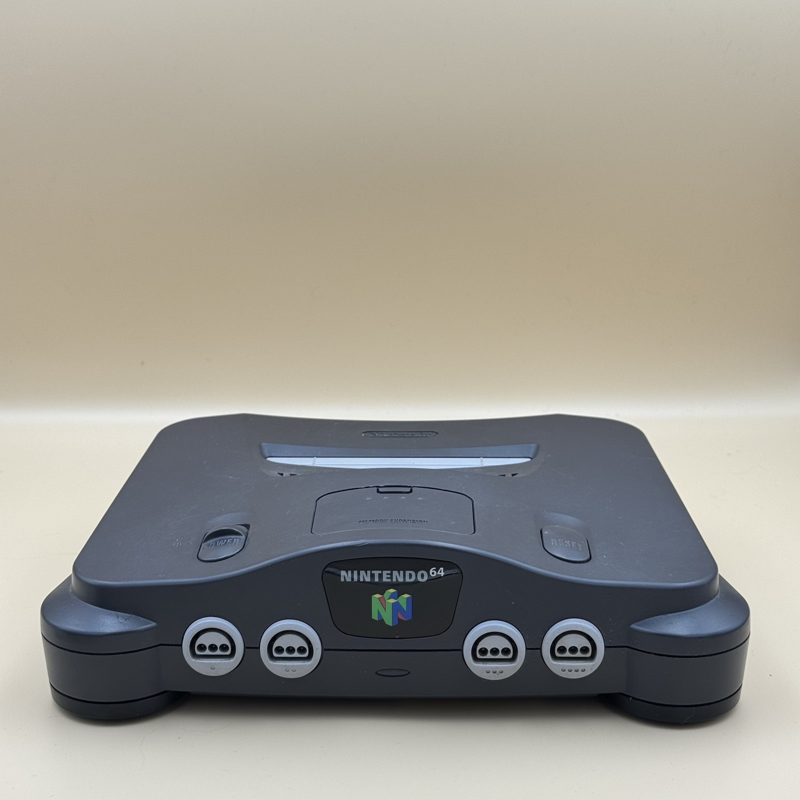 Nintendo 64 System (32MB, Charcoal Gray) w/ Memory Card & Jumper Pak- Tested