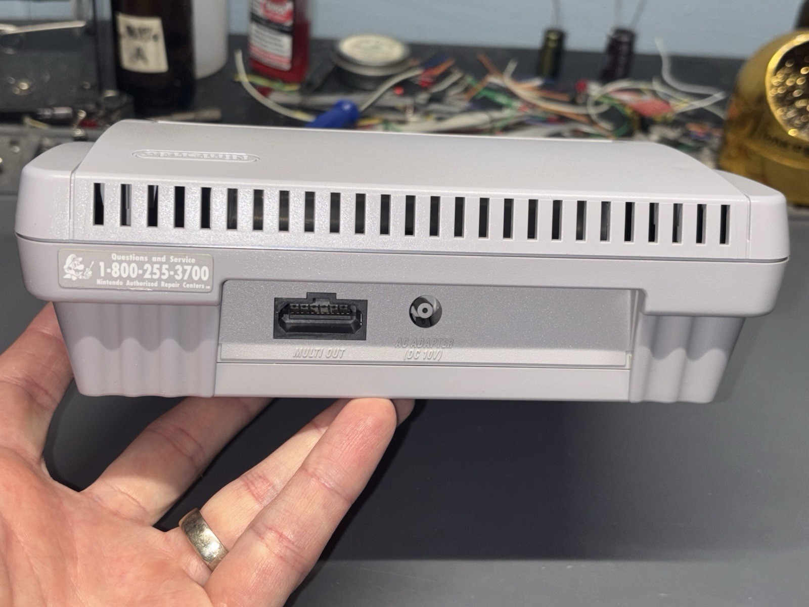 Ultimate SNES RGB Super Nintendo Console Mini Jr. 1 Chip Region Region LED