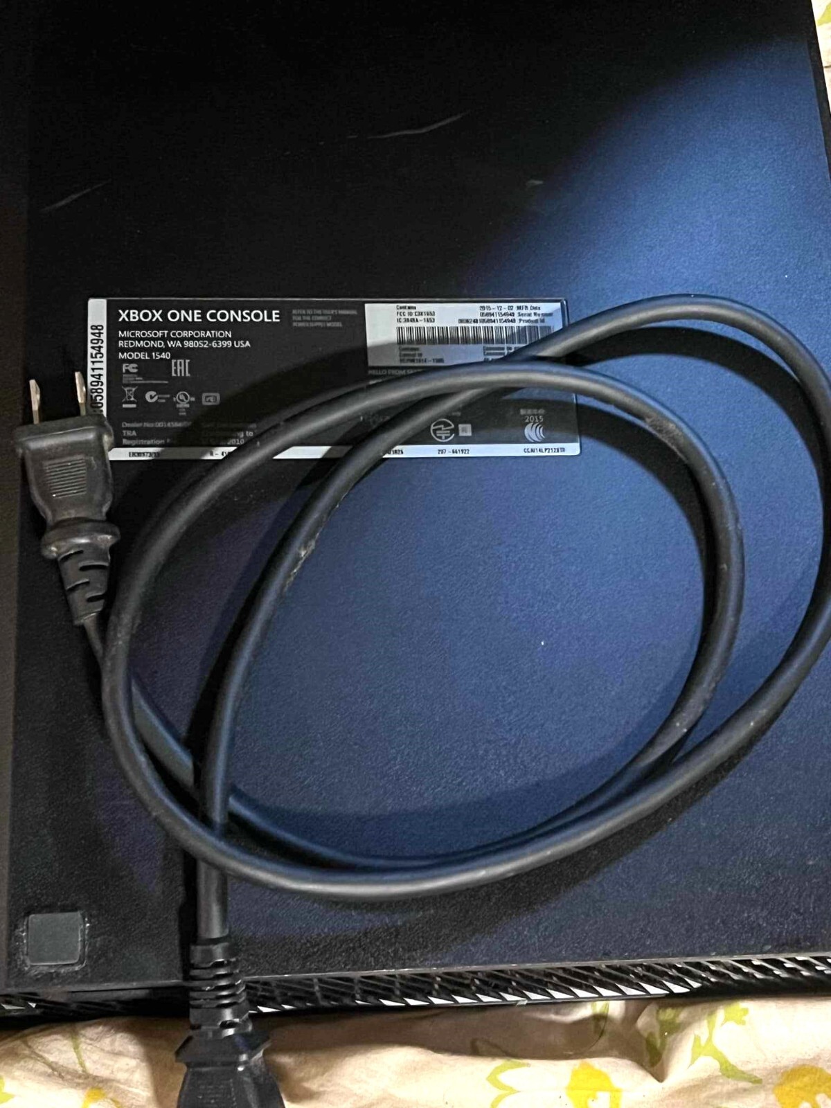 Microsoft Xbox One Console Only Black PARTS OR REPAIR –