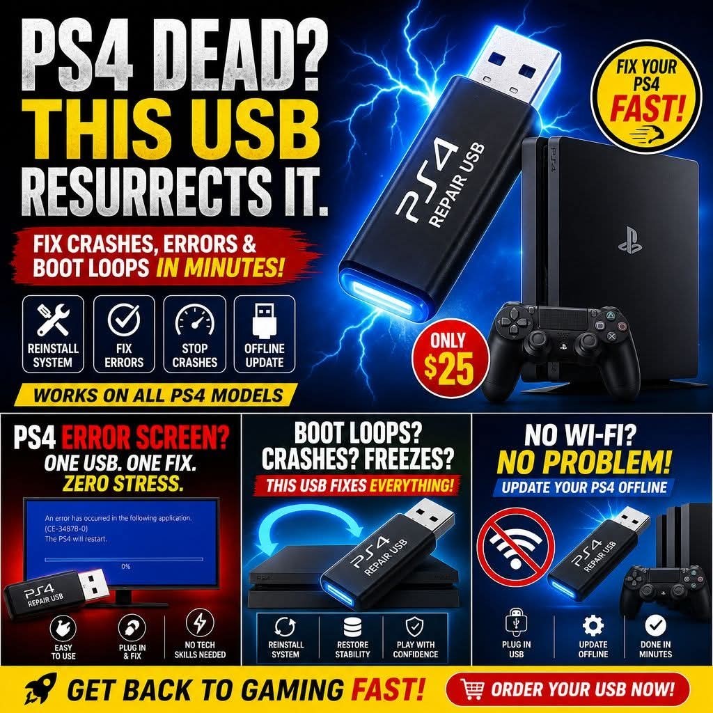 🔥🌈💥 “PS4 NOT WORKING? THIS USB FIXES IT. PERIOD.” 🔥 Reinstallatiom