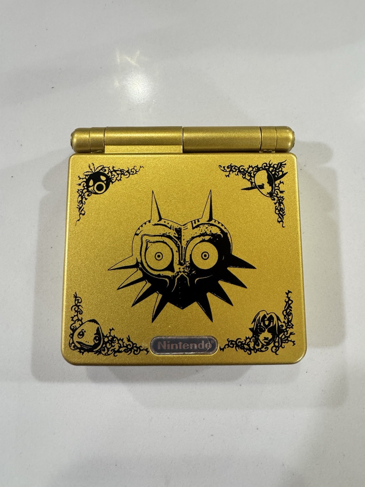 Nintendo Game Boy Advance GBA SP IPS V5 Screen And USB-C Mod (Majoras Mask)