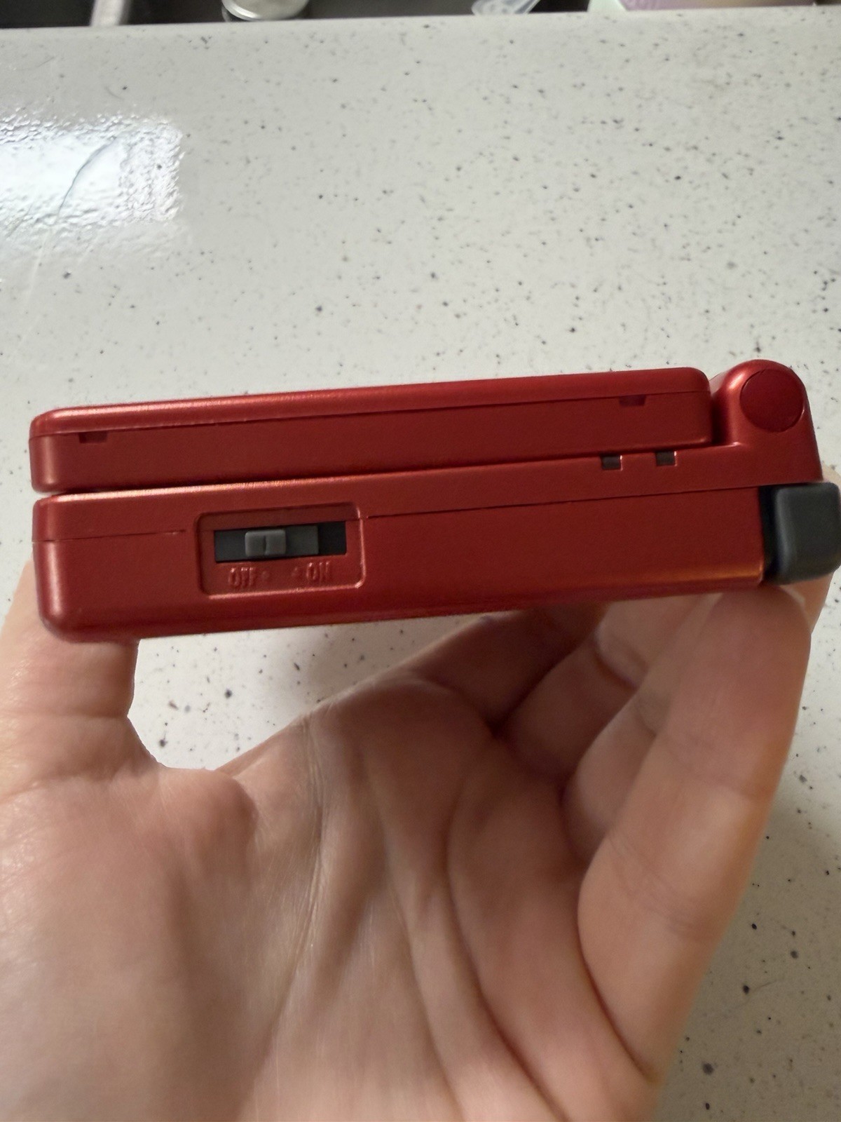 Nintendo Game Boy Advance SP System Flame Red AGS-001 Tested Cosmetic Wear