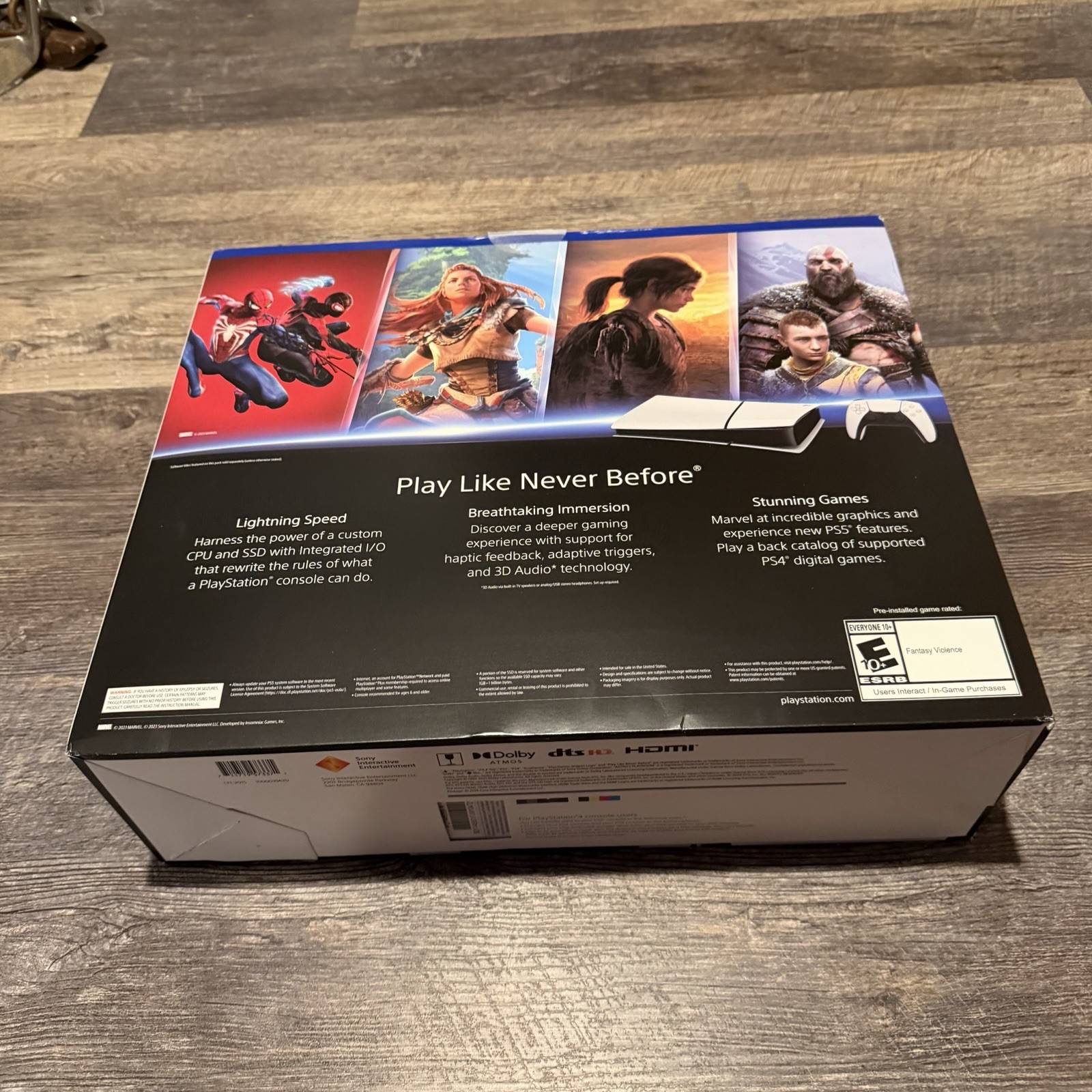 Sony PlayStation 5 Slim 1TB Console Digital 4K HDR White Black New GTA 6 Gaming