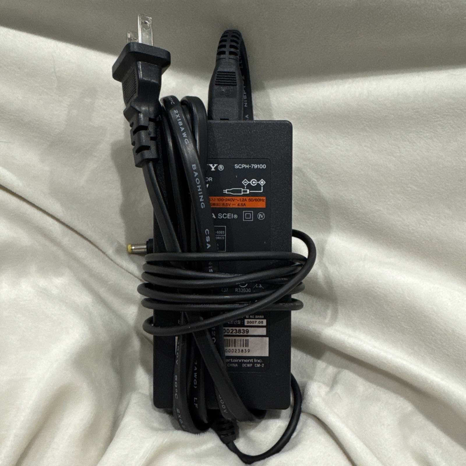 Original Sony 38W AC Power Adapter SCPH-79100 for Sony Playstation 2 Slim