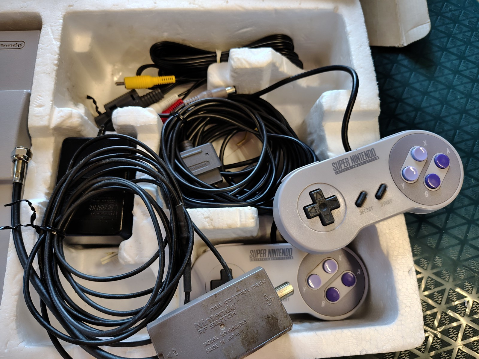 Super NES Super Set Super Nintendo System SNES Super Mario World