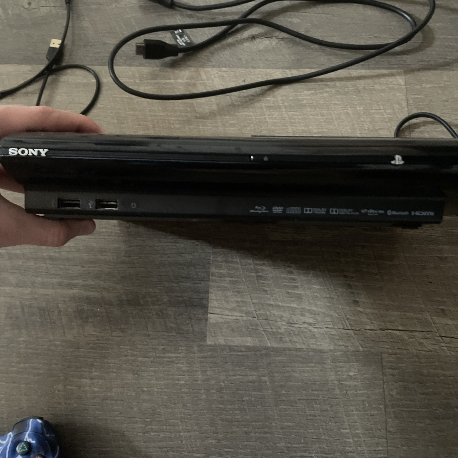 Sony PS3 Super Slim 250GB Console Bundle Lot 6 Games 2 Controllers CECH-4001B