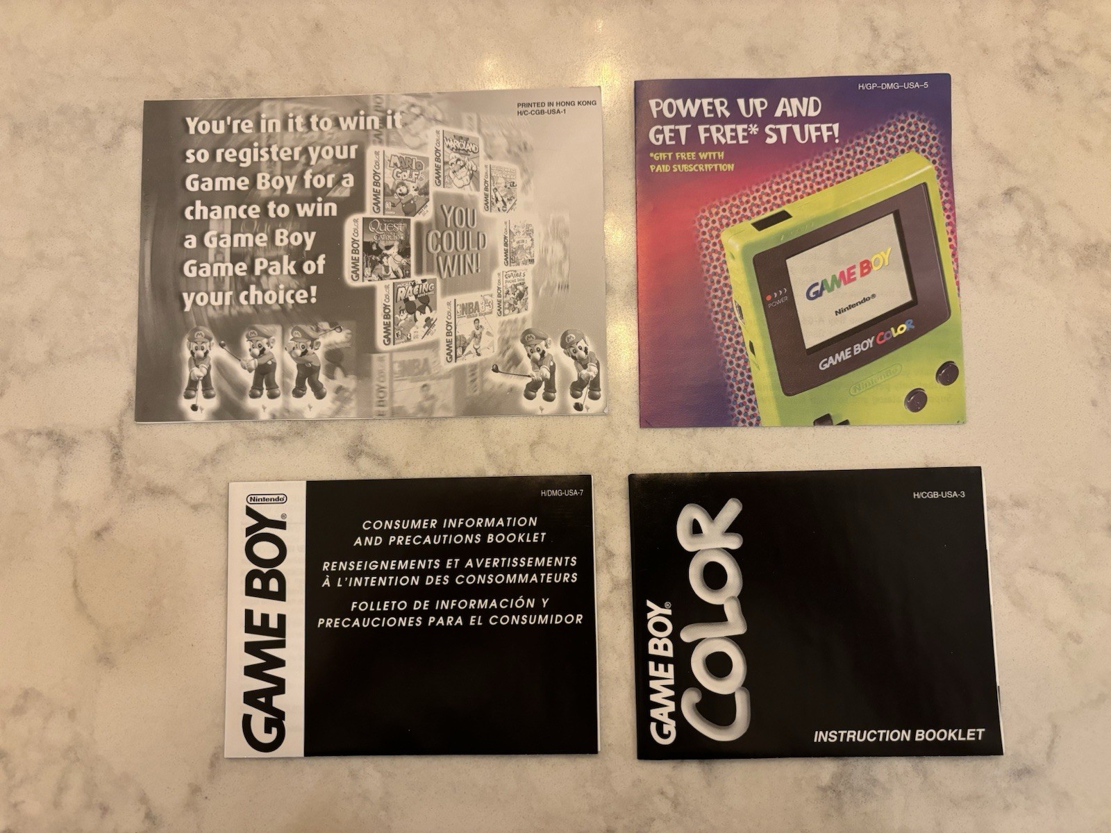 Nintendo Gameboy Color Console – US Pokemon Pikachu Edition With Box And Manuals
