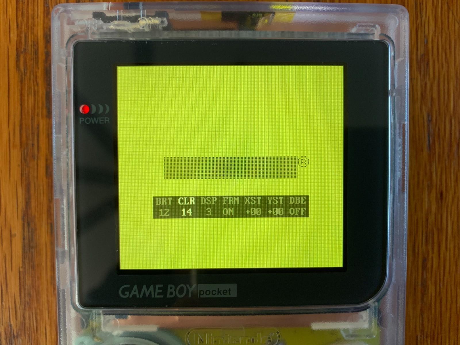 Nintendo Game Boy Pocket clear console system OSD IPS backlit screen yellow pcb