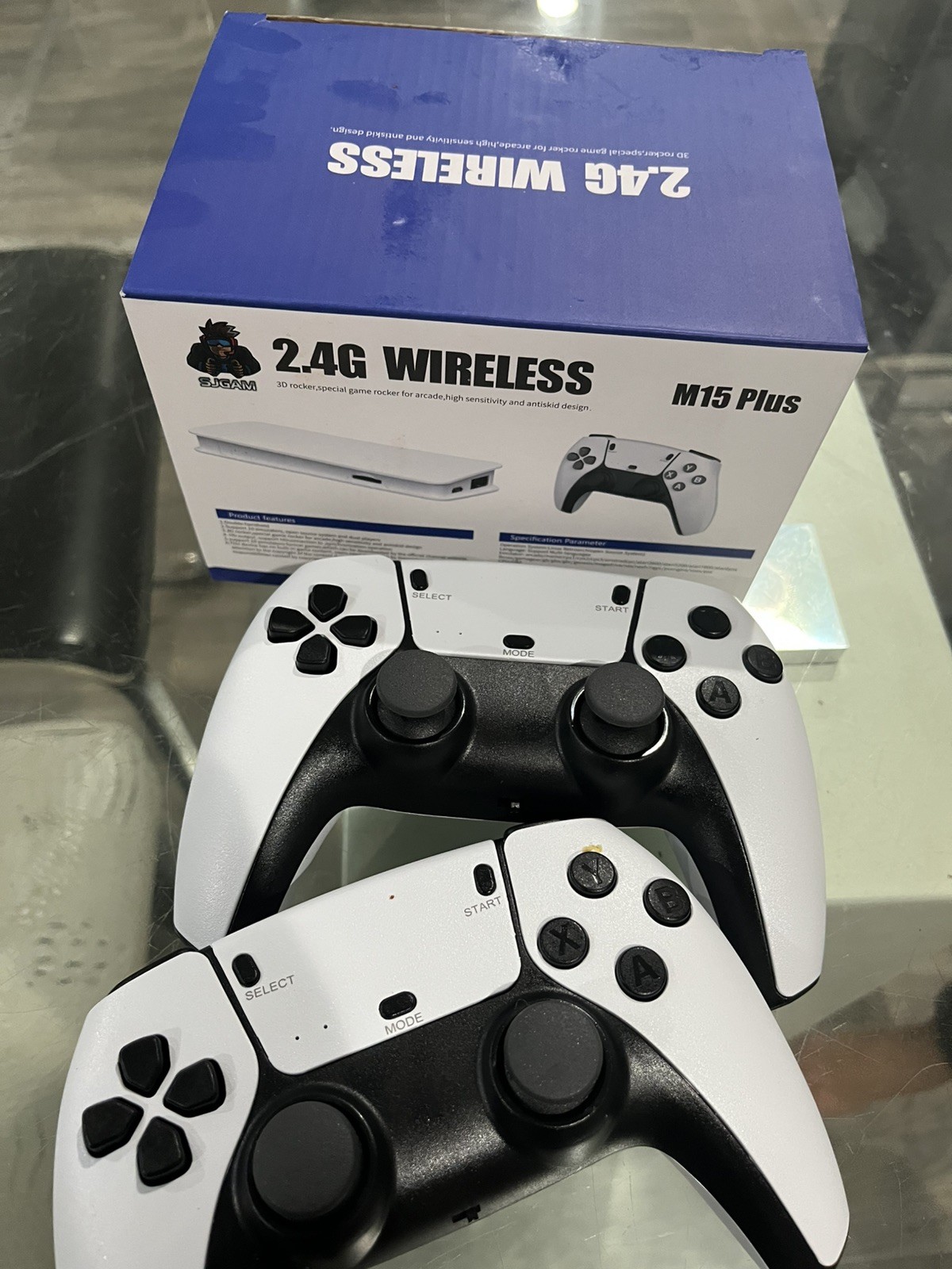 4K 64G HDMI TV Video Game Stick M15 Gaming Console Gamepad 2 Wireless Controller
