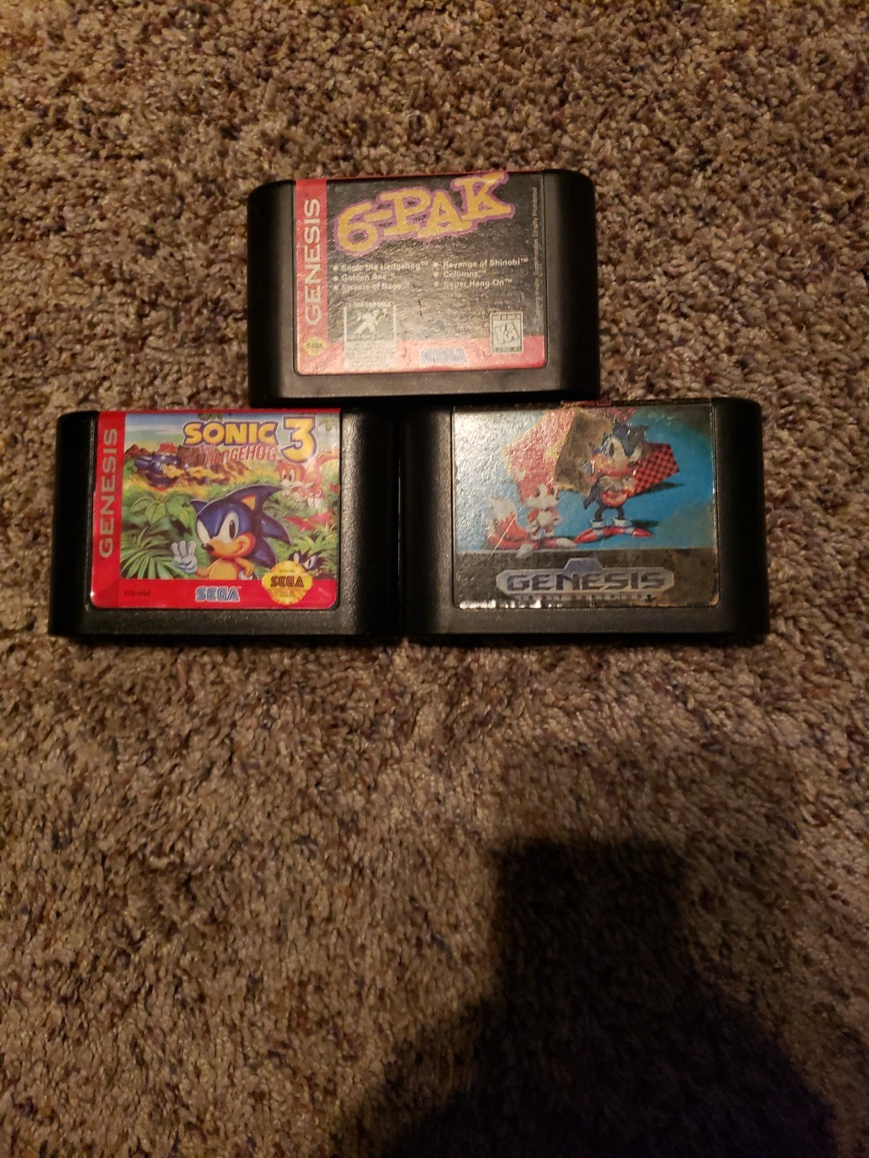 Sega Genesis Model 3 MK-1461 Console With Controller, Cords And 3 Games