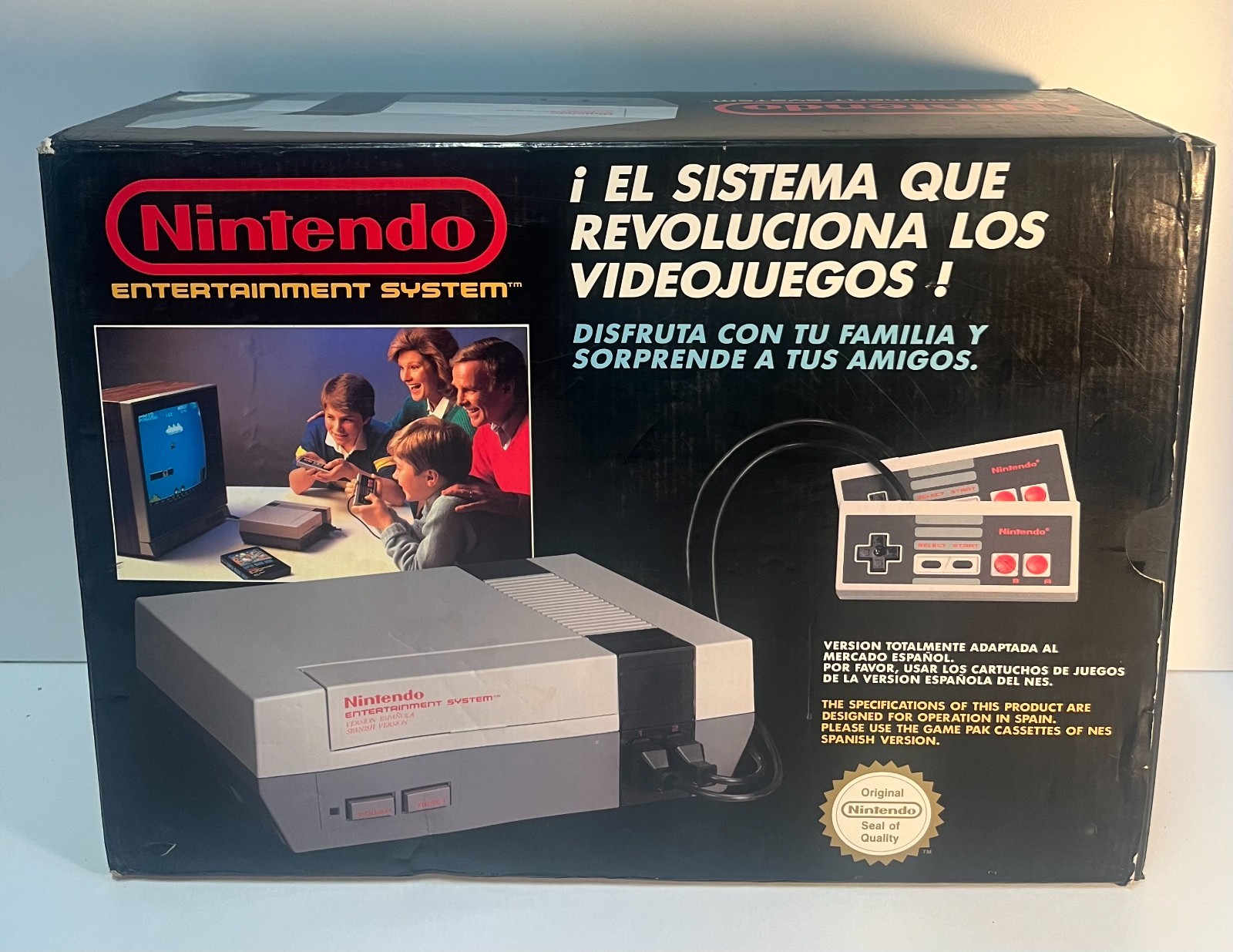NINTENDO NES CONTROL DECK PAL B SPANISH CONSOLE NES-S-CD-ESP-3 BOXED TESTED