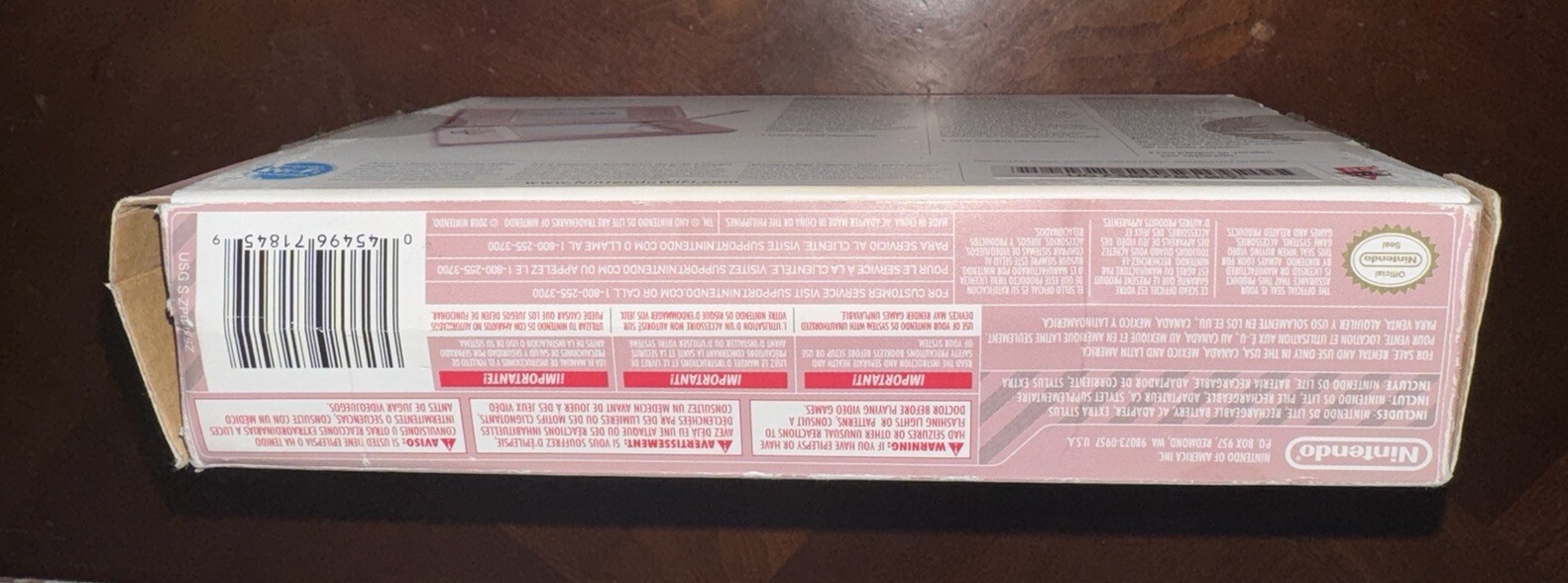 Nintendo DS Lite Metallic Pink with Box Stylus Manuals Tested