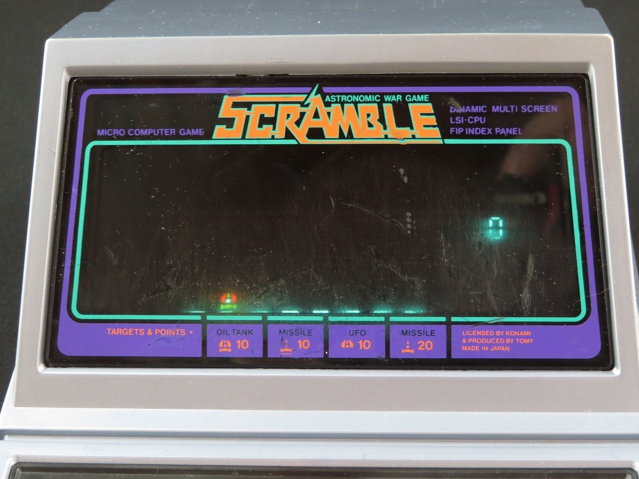 BOXED Tested SCRAMBLE TOMY LSI Electronic Game Shooter LCD 1982 made in Japan 4