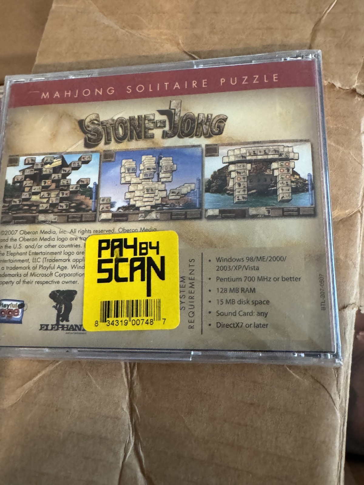 Stone-Jong Mahjong Solitaire Puzzle PC CD-ROM Game – Playful Age