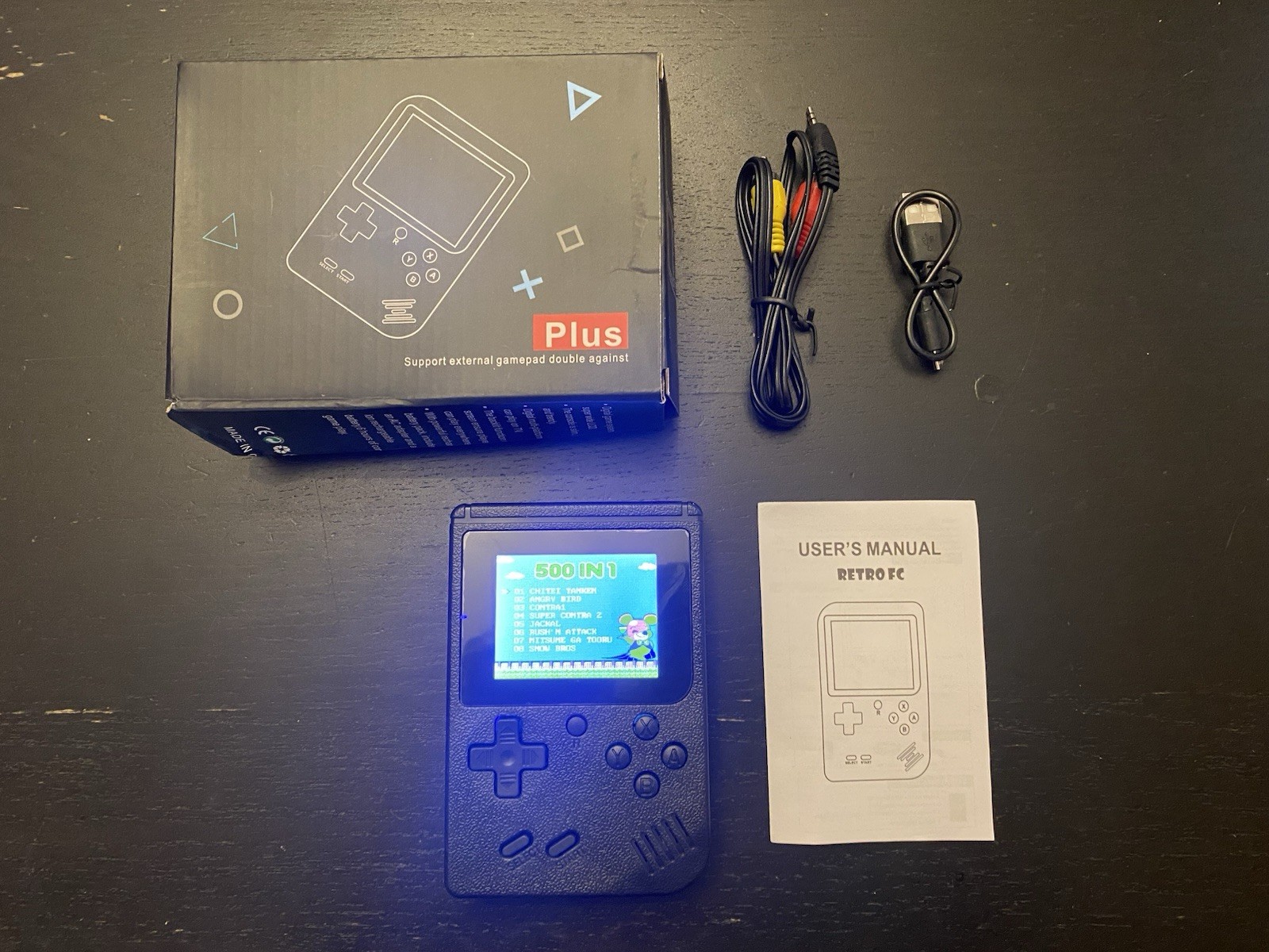 Retro Handheld Game Console With 500 Games