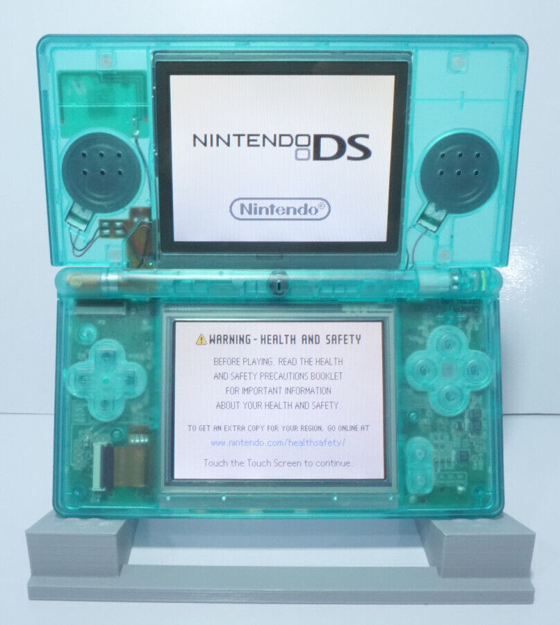 Nintendo DS Lite Transparent Clear Emerald Green Handheld System with Charger