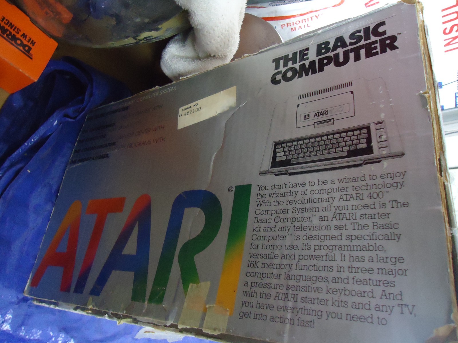 Rare Large Atari 400 Console/System Computer Original Box Only!