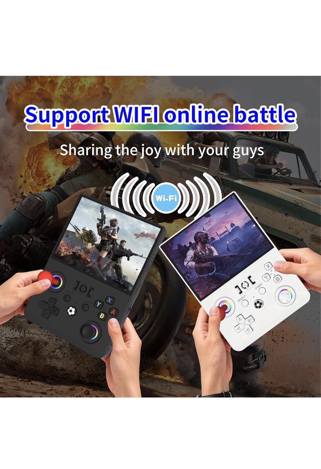 R36MAX2 Retro Handheld Game Console, 4.5-Inch 1024×768 IPS Screen, 128GB 22000+